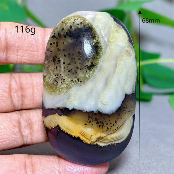 Fire Agate Palm Stone-ToShay.org