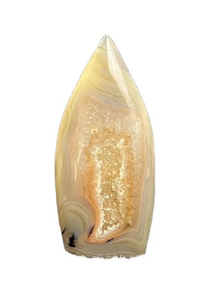 Blue Agate Geode Flame-ToShay.org