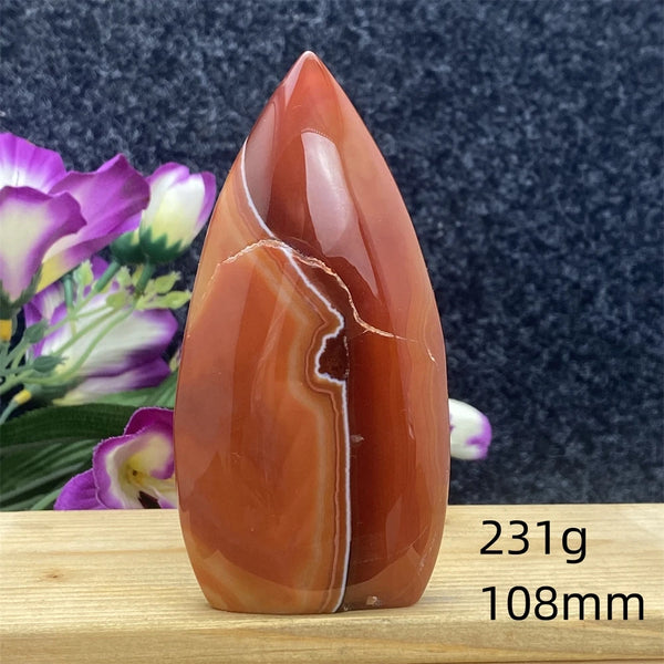 Red Lace Agate Flame-ToShay.org