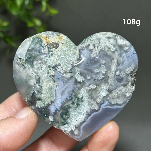 Green Aquatic Agate Heart-ToShay.org