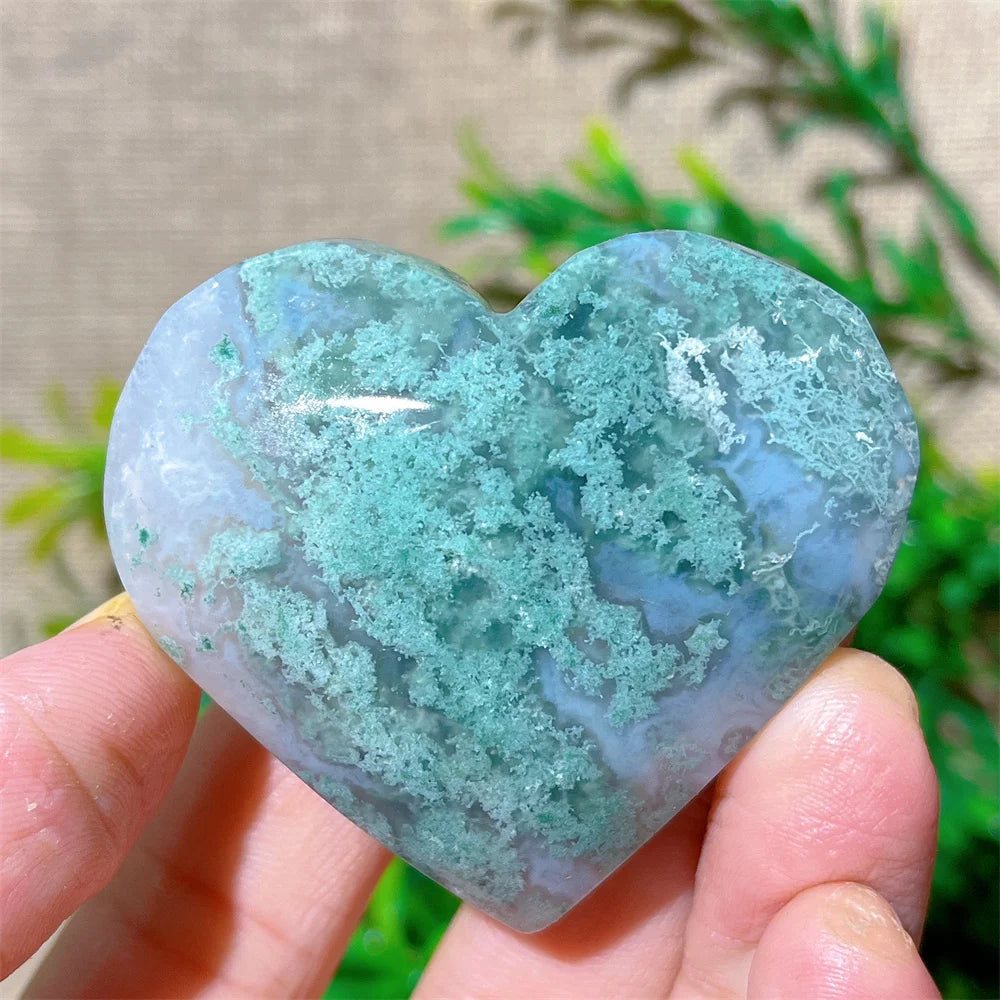 Green Moss Agate Heart-ToShay.org