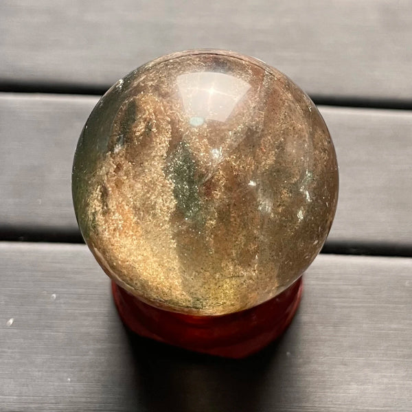 Green Phantom Quartz Ball-ToShay.org