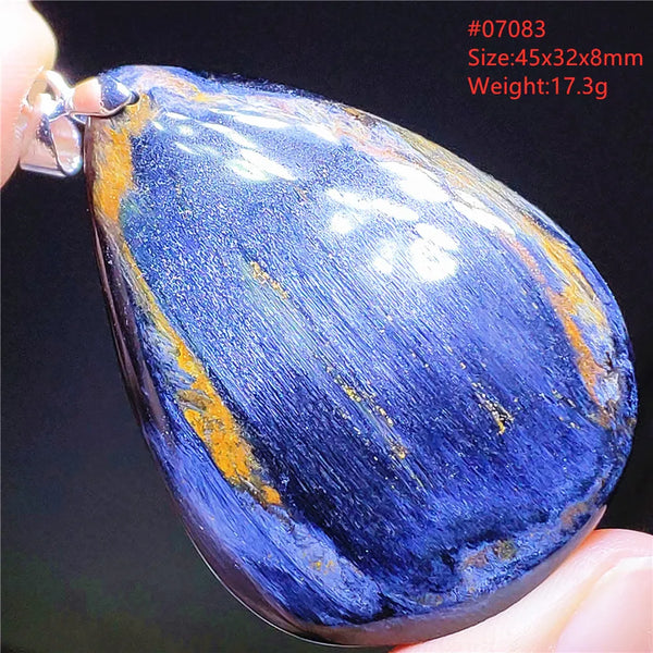 Blue Pietersite Chatoyant Pendant-ToShay.org