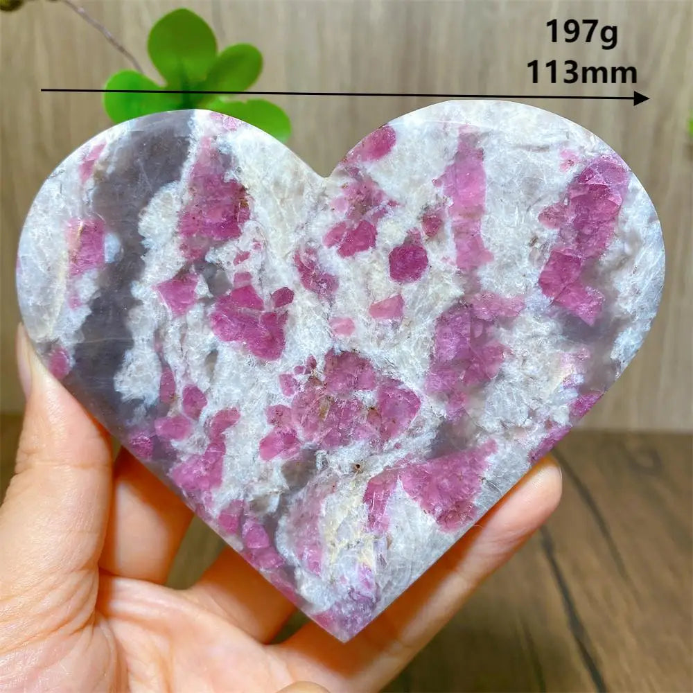 Pink Unicorn Tourmaline Heart-ToShay.org