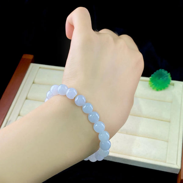 White Jadeite Bracelet-ToShay.org