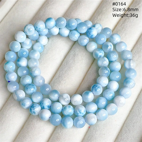 Blue Larimar Wrap Bracelet-ToShay.org