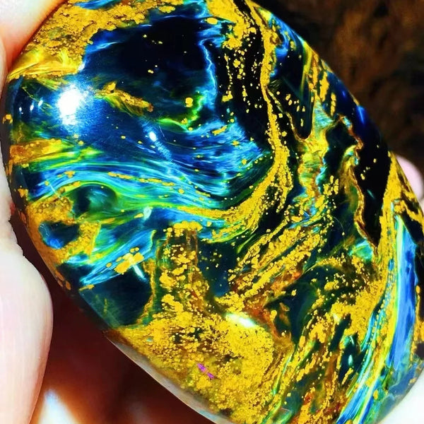 Blue Yellow Pietersite Pendant-ToShay.org