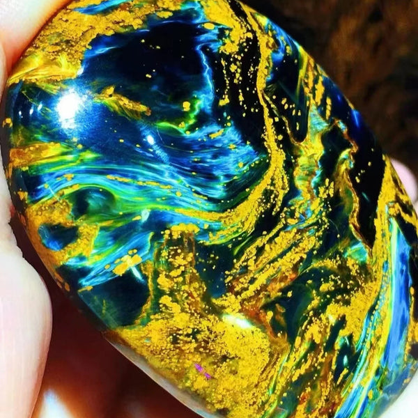 Blue Yellow Pietersite Chatoyant-ToShay.org