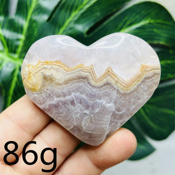 Purple Agate Amethyst Heart-ToShay.org