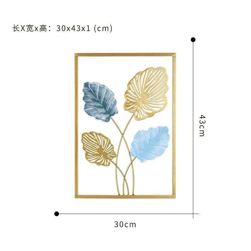 Wrought Iron Leaf Wall Art-ToShay.org