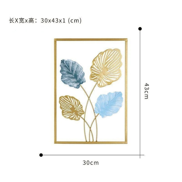 Wrought Iron Leaf Wall Art-ToShay.org