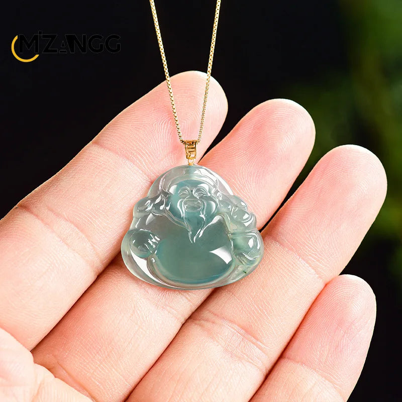 Blue Jadeite God of Fortune-ToShay.org