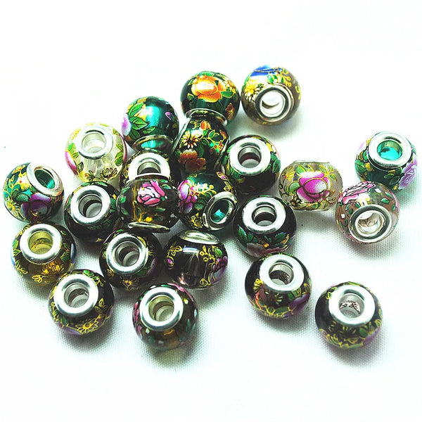 Green Gold Glass Beads-ToShay.org
