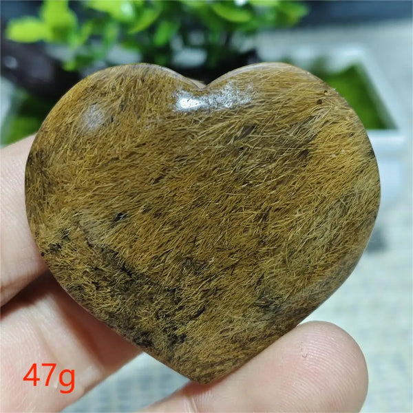 Black Hair Agate Heart-ToShay.org