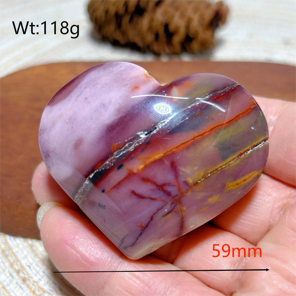 Yellow Mookaite Hearts-ToShay.org