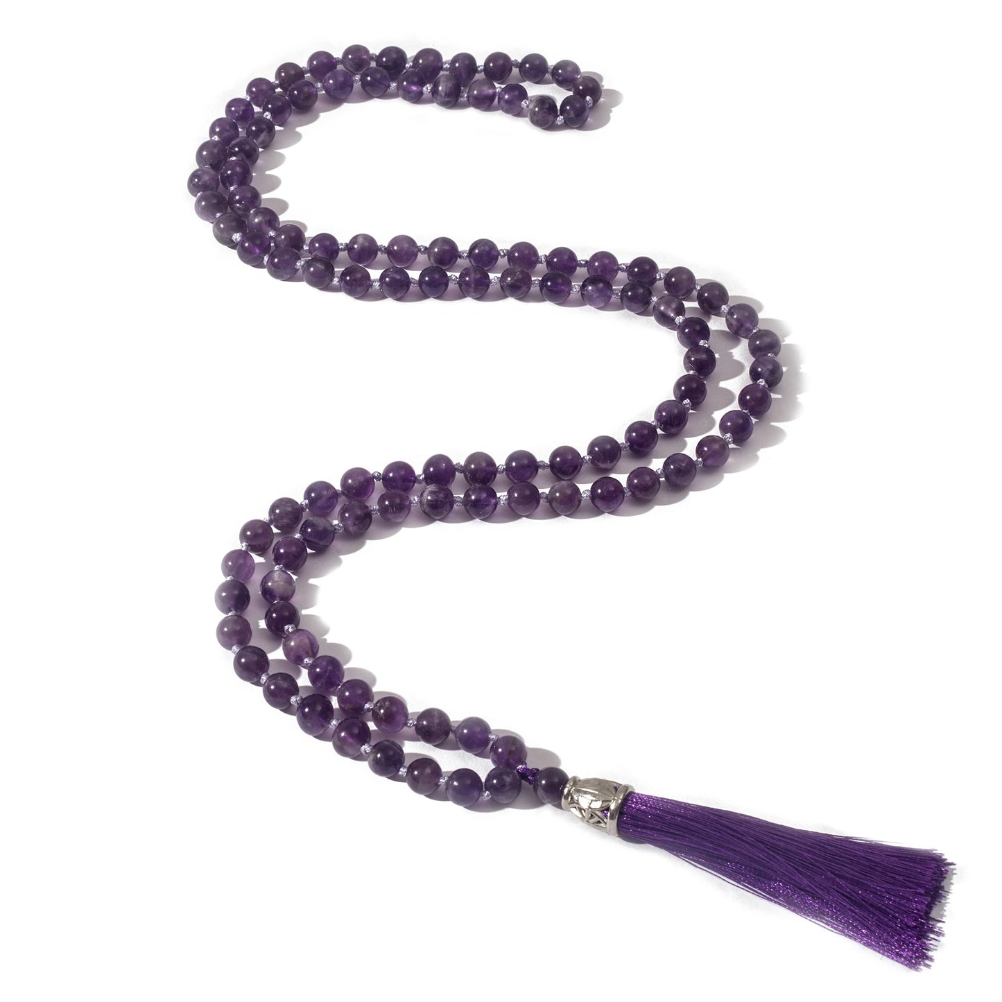 Purple Amethyst Bead Mala-ToShay.org