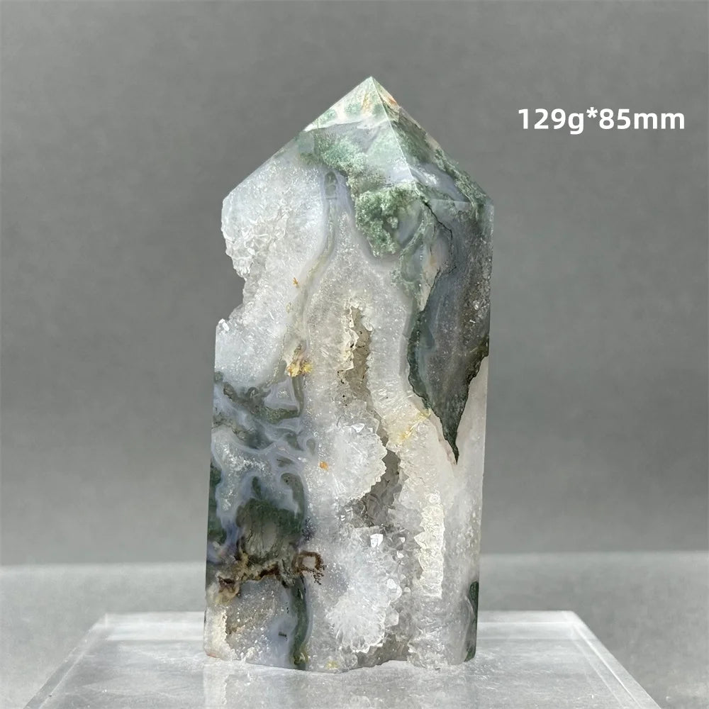 Green Aquatic Agate Tower-ToShay.org