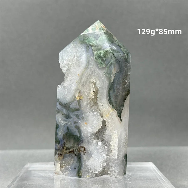 Green Aquatic Agate Tower-ToShay.org