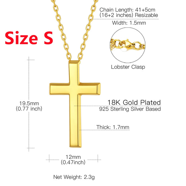 Gold Cross Pendant Necklaces-ToShay.org