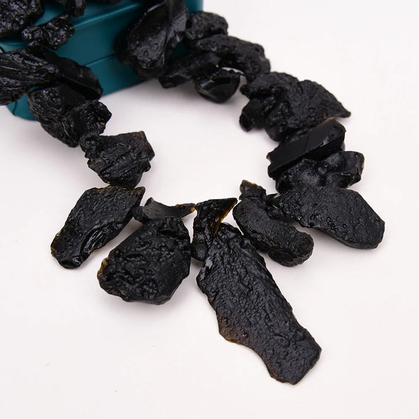 Black Meteorite Stone Beads-ToShay.org