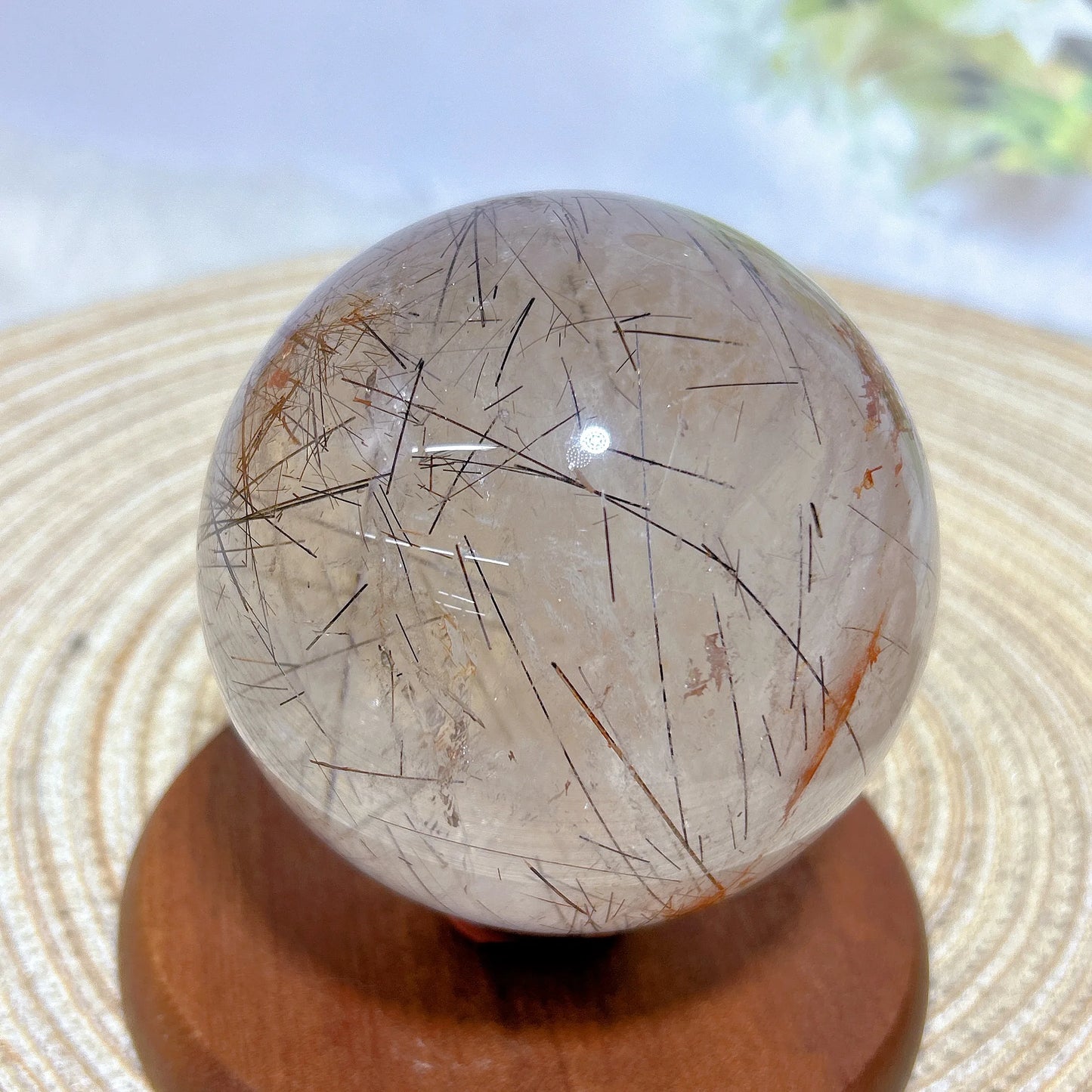 Copper Rutilated Crystal Ball-ToShay.org