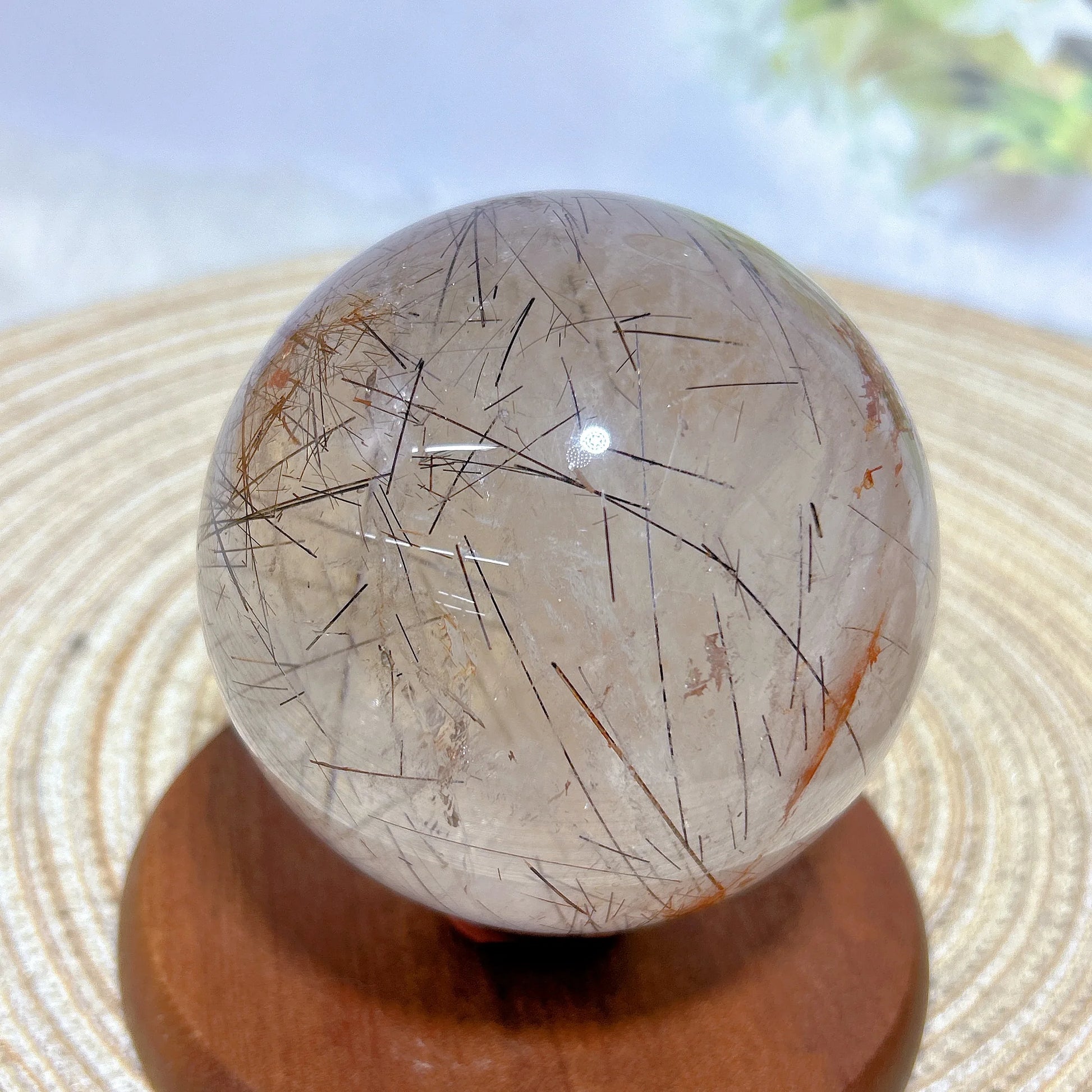 Copper Rutilated Crystal Ball-ToShay.org