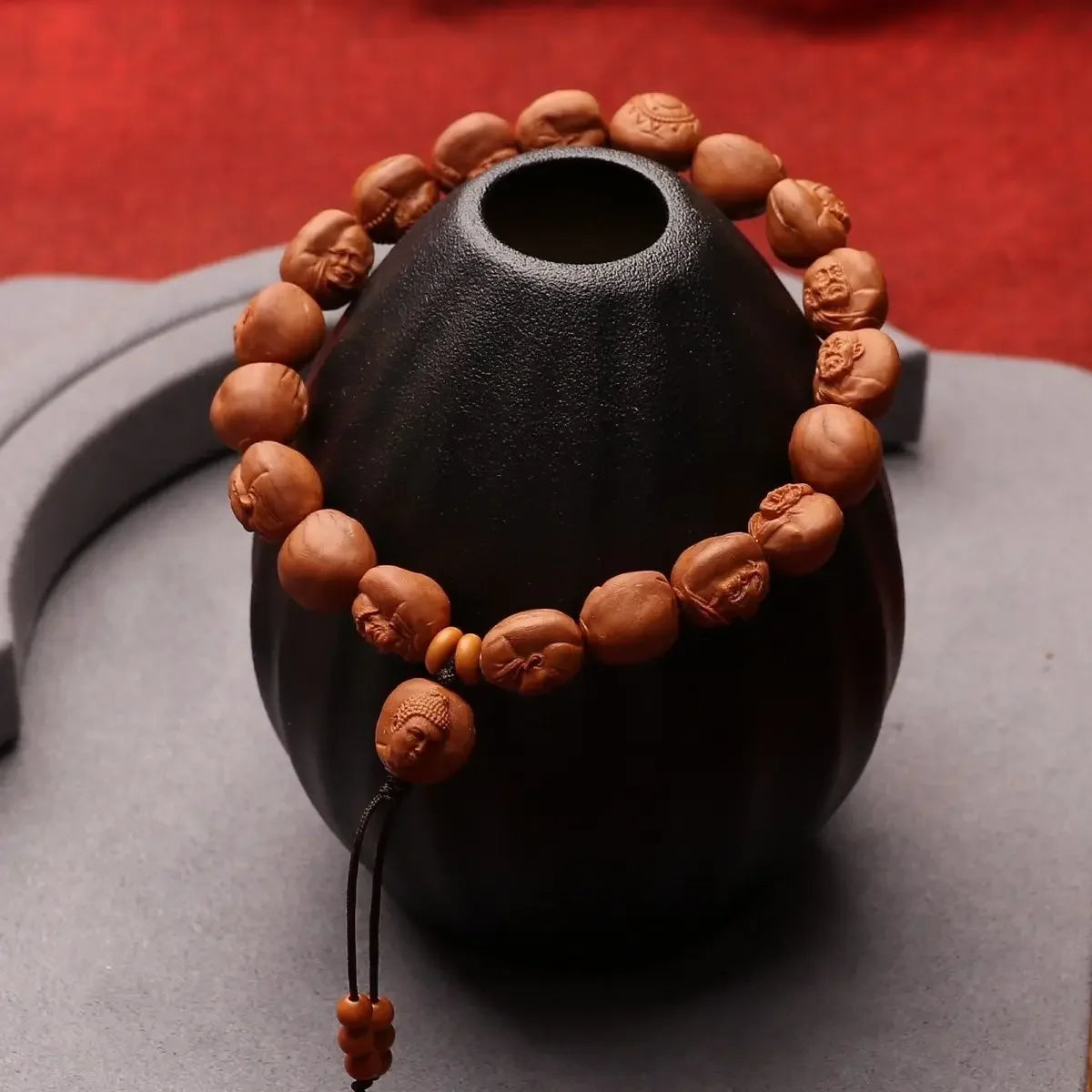 Brown Dragon Peach Pit Bracelets-ToShay.org