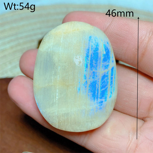 Blue Moonstone Palm Stones-ToShay.org