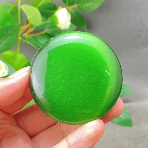 Green Cats Eye Pendant-ToShay.org