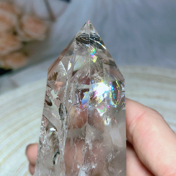 Clear Rainbow Quartz Point-ToShay.org