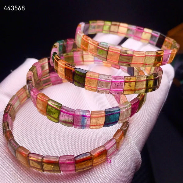 Yellow Red Tourmaline Bracelet-ToShay.org