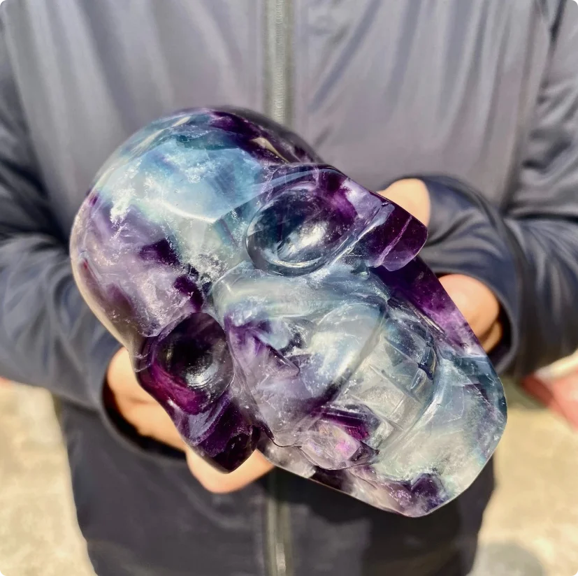 Purple Fluorite Skull-ToShay.org