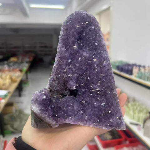 Purple Amethyst Quartz Cluster-ToShay.org