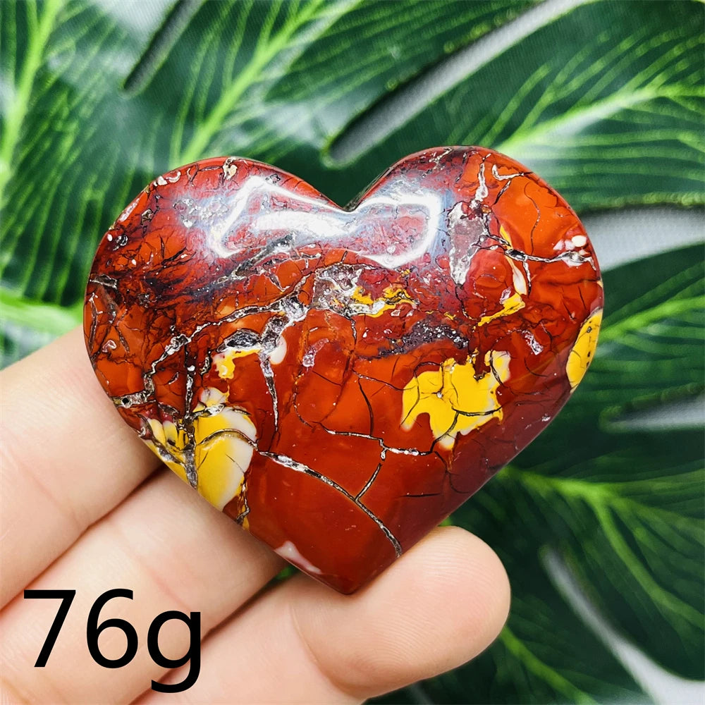 Yellow Mookaite Heart-ToShay.org