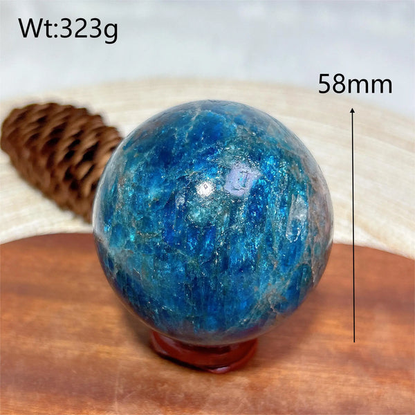 Blue Apatite Ball-ToShay.org