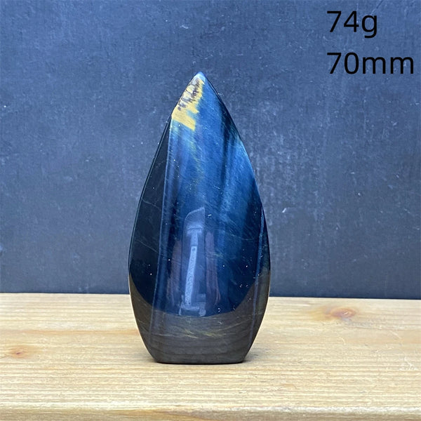 Blue Tiger Eye Stone Flame-ToShay.org