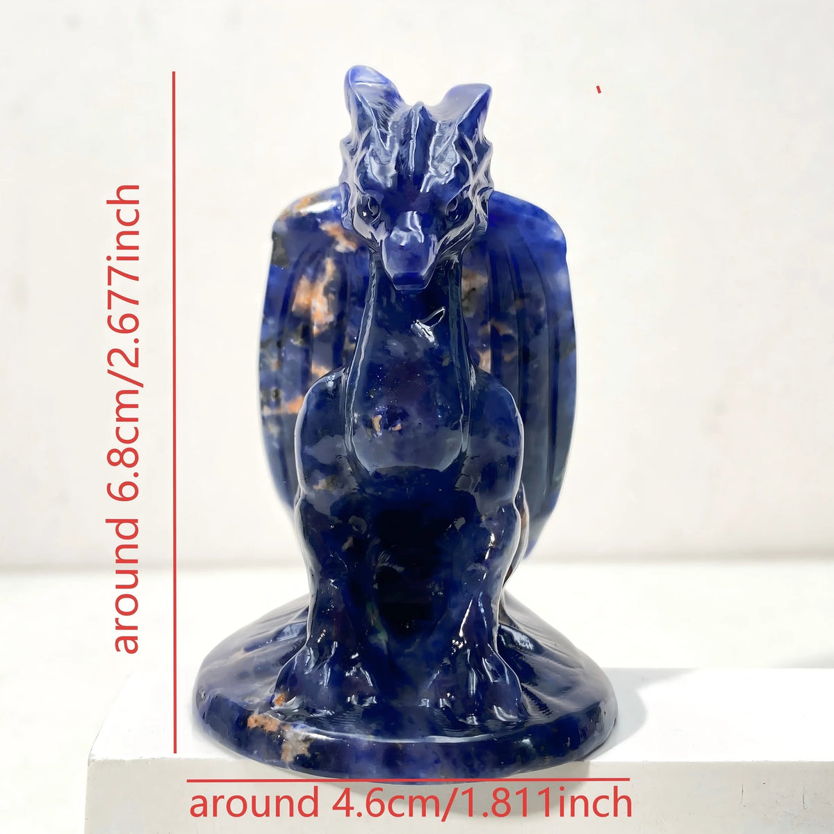 Blue Sodalite Flying Dragon-ToShay.org