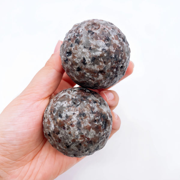 Grey Yooperlite Moon Ball-ToShay.org