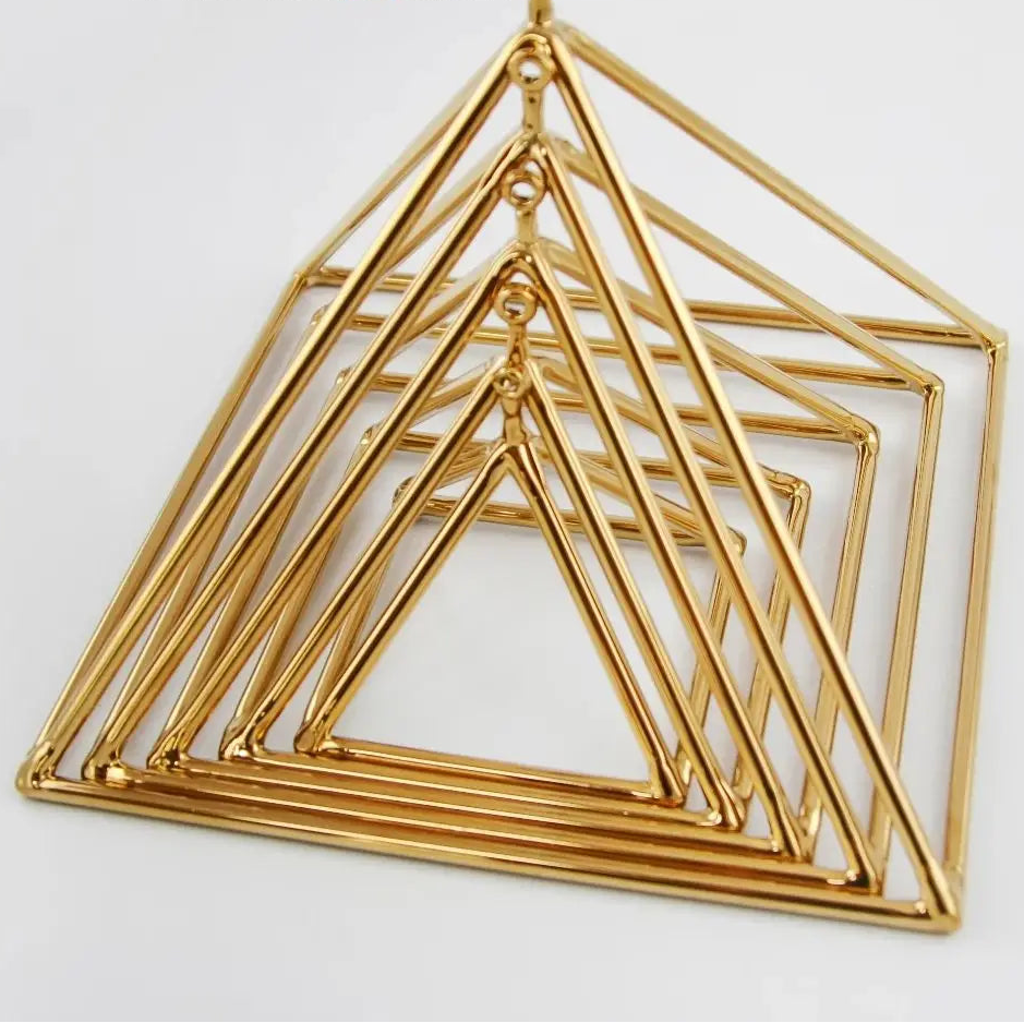 Gold Quartz Singing Pyramid-ToShay.org