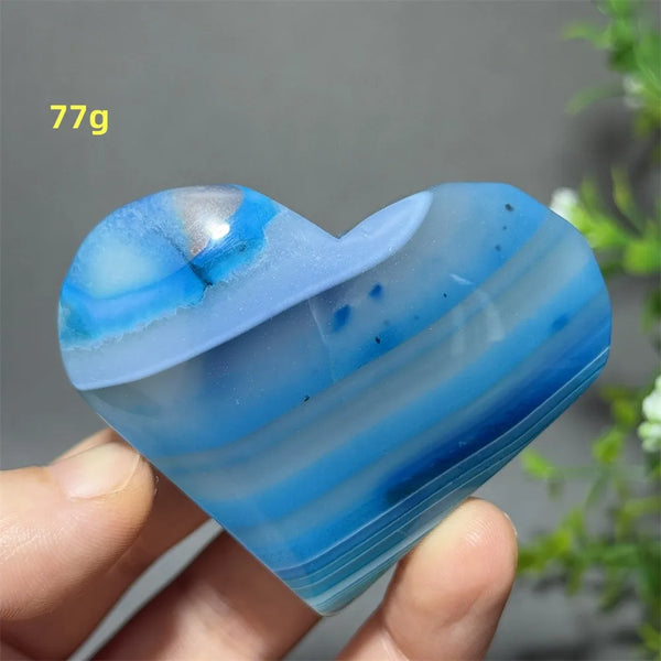 Blue Agate Heart-ToShay.org