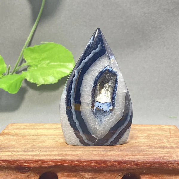 Black Striped Agate Flame-ToShay.org