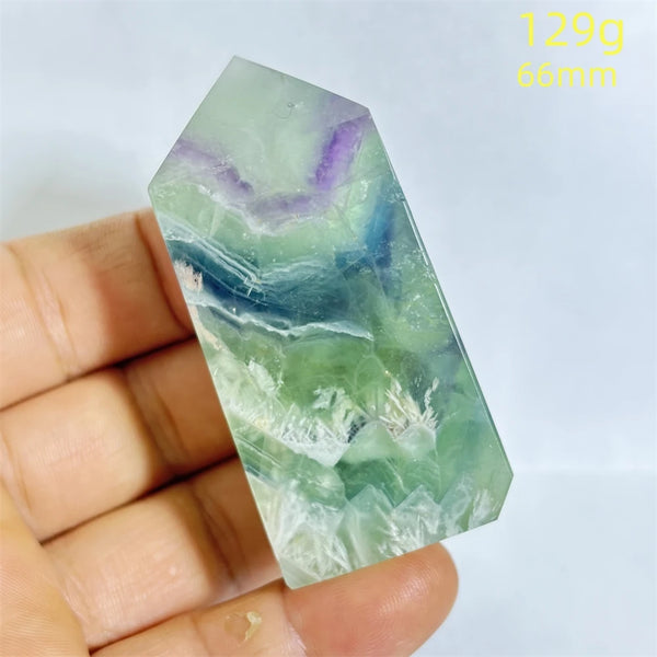 Rainbow Fluorite Crystal Point-ToShay.org