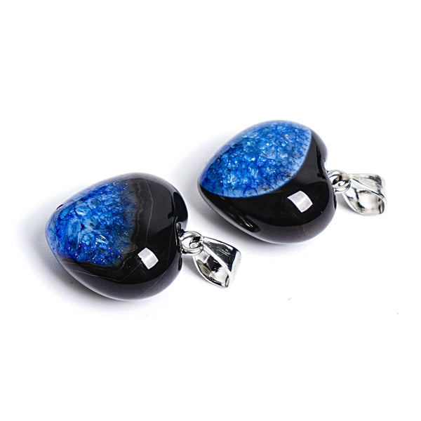 Blue Black Agate Heart-ToShay.org