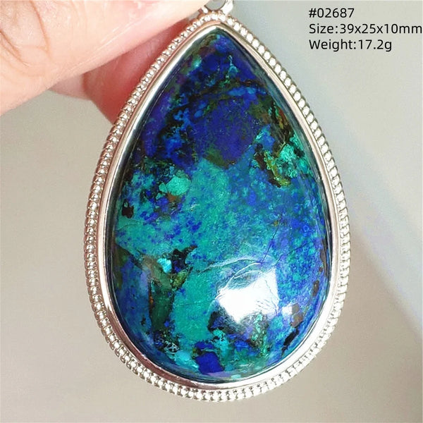Blue Azurite Pendant-ToShay.org