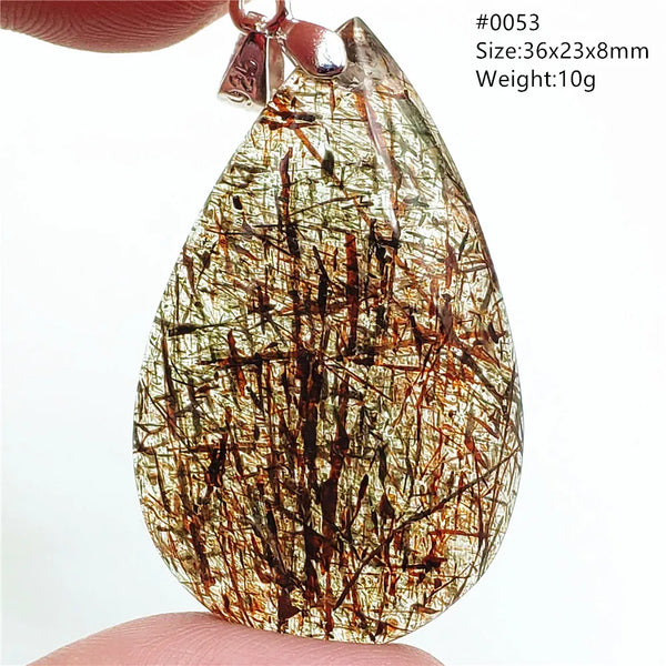 Green Black Rutilated Quartz-ToShay.org