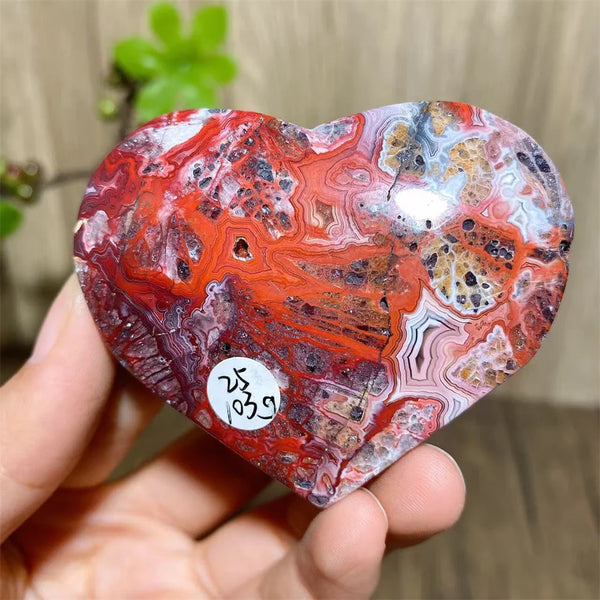 Red Agate Geode Hearts-ToShay.org