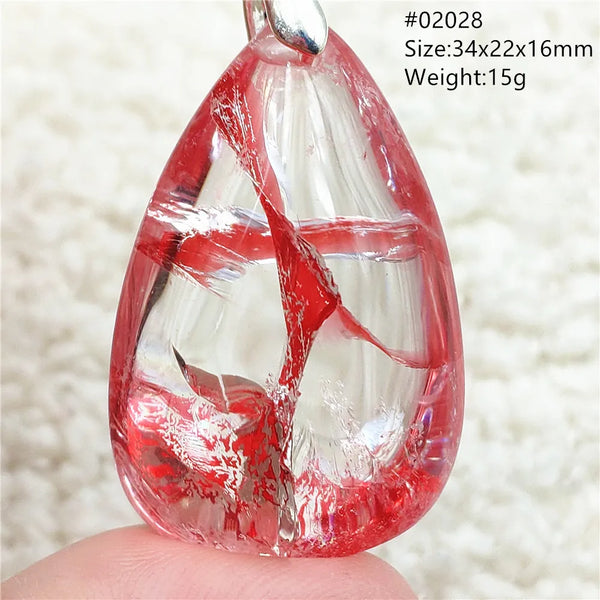 Red Limonite Quartz Pendant-ToShay.org