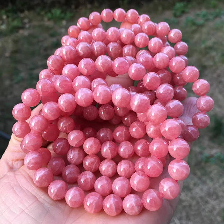 Red Rose Rhodochrosite Bracelet-ToShay.org