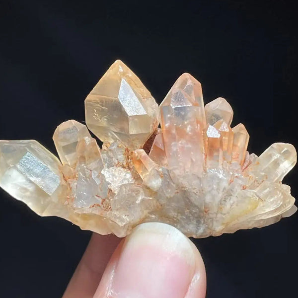 Red Quartz Crystal Cluster-ToShay.org