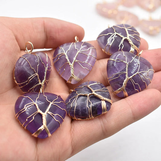 Mixed Crystal Tree Heart-ToShay.org